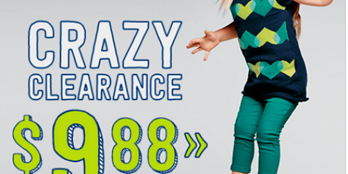 Crazy 8: $9.88 & Under Crazy Clearance Event = Awesome Deals on Leggings, Skirts, Dresses & More