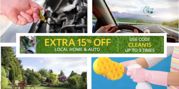 Groupon: Extra 15% Off ANY 3 Local Home or Automotive Deals (Two Days Only)