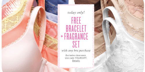 Victoria’s Secret: FREE Bracelet AND Fragrance Set w/ Bra Purchase Today Only + More Deals
