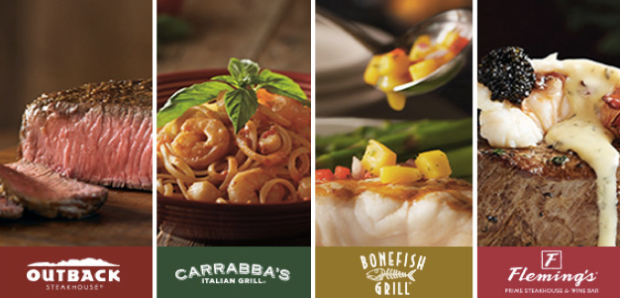 Dine Rewards: Get 50% Off Your Check At Outback, Carrabba's & More (Select  Locations Only)