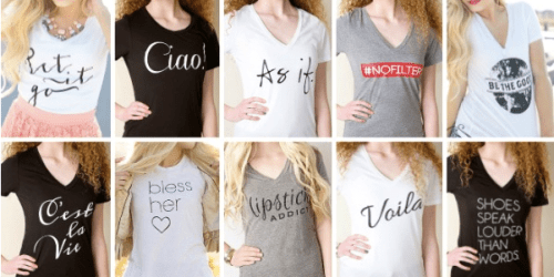 Fun Graphic T-Shirts for Women AND Kids As Low As $11.95 Shipped Today Only – Enter Code FAVTEE