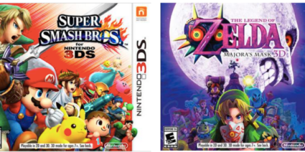 Super Smash Bros. & The Legend of Zelda: Majora’s Mask 3D for Nintendo 3DS Only $34.99 Each
