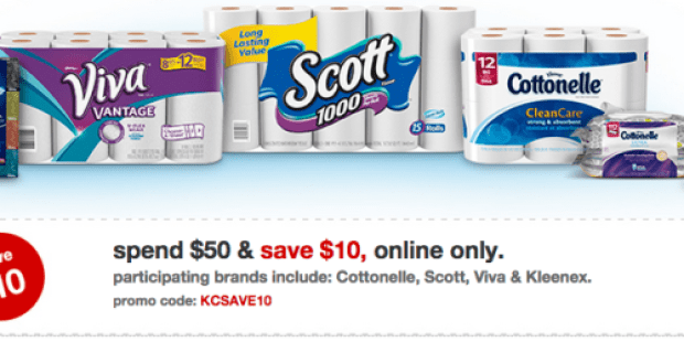 Target.com: *HOT* Deals on Scott & Cottonelle Toilet Paper Double Rolls AND Kleenex Tissues