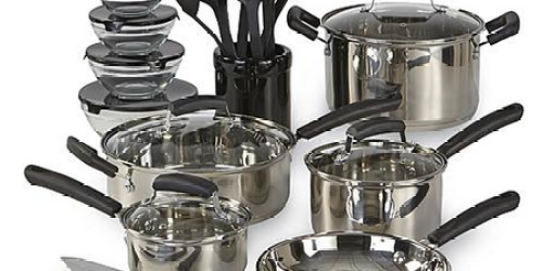 Sears.com: 25-Piece Stainless Steel Cookware Set Only $39.99 (Reg. $89.99) + Earn $20.40 in Points