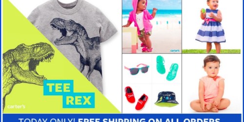 Carter’s & OshKosh B’Gosh: Additional 15%-25% Off Non-Clearance Items + FREE Shipping (Today Only!)