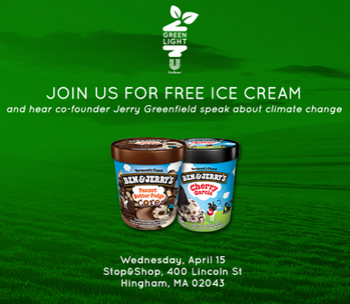 Green Light & Ben & Jerry's: Enter to Win $500 Gift Card to Stop & Shop