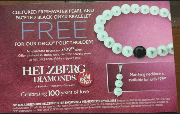 Helzberg free store necklace