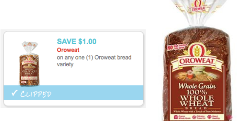 High Value $1/1 Oroweat Bread Coupon = Possibly FREE at Dollar Tree (+ Stackable Cartwheel Offer!)