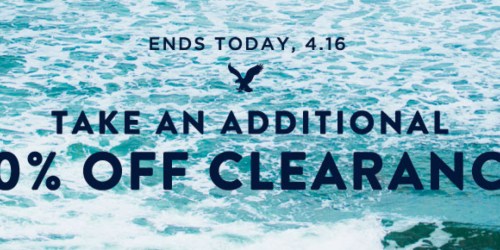 American Eagle: 50% Off Clearance Prices (Last Day!) = Great Deals on Tees, Dresses, Cardigans & More