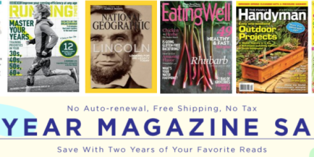 Weekend 2-Year Magazine Sale: Nice Deals on National Geographic, Family Handyman, Eating Well & More