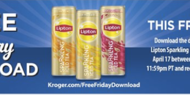 Kroger & Affiliates: FREE Lipton Sparkling Iced Tea Beverage (Must Load eCoupon Today)