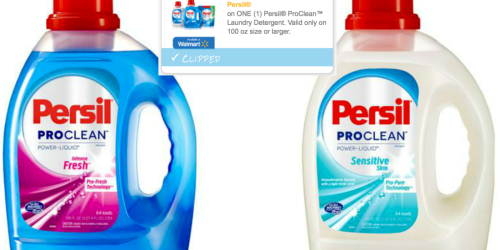RESET $5/1 Persil ProClean Laundry Detergent 100oz Coupon = Only $6.97 at Walmart (= 7¢ Per Ounce)