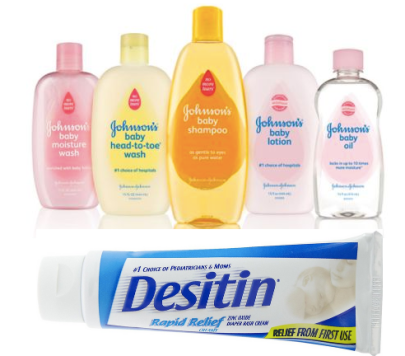 Johnson's and Desitin products