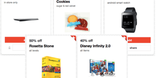 Target: TONS Of High Value Cartwheels (Including Disney Infinity 2.0, Schwinn, Sara Lee & More)