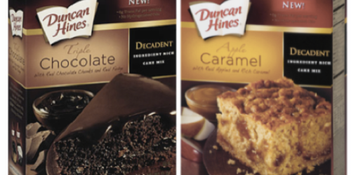 New $0.75/1 Duncan Hines Decadent Cake Mix Coupon