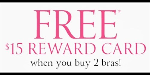 Victoria’s Secret: FREE $15 Reward Card with Purchase of 2 Bras (+ $19.50 Cotton Bras – Today Only!) & More