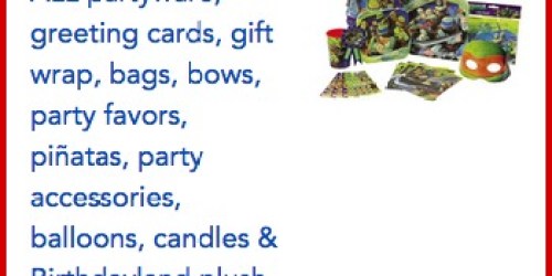 Toys R Us: 25% Off Party Items Coupon