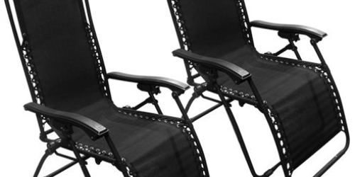 eBay.com: TWO Zero Gravity Lounge Patio Chairs Only $69.99 Shipped (Just $35 Per Chair!)