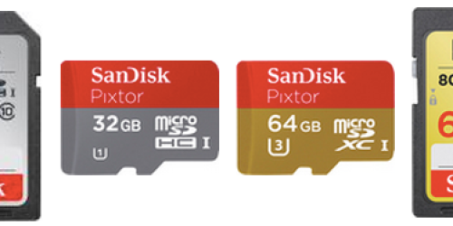 BestBuy: Save BIG on SanDisk Memory Cards Today Only (As Low As $16.99 Shipped – Reg. $59.99)