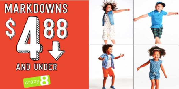 Crazy8.com: $4.88 and Under Sale = Great Deals on Tees, Leggings, Hoodies & More (Today Only!)