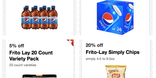 Target: *NEW* Cartwheel Offers = Great Deals on Pepsi Soda Cans, Lay’s Simply Chips & More