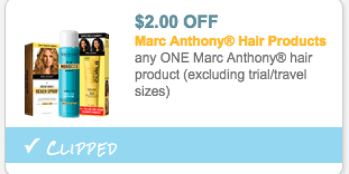 New $2/1 Marc Anthony Hair Product Coupon = Select Hair Products Only $2.90 at Walgreens (Reg. $7.79)