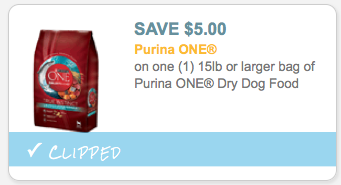 High Value 5 1 Purina One Dry Dog Food Coupon Only 11 02 Per 16 5 Pound Bag Starting 5 3 Hip2save