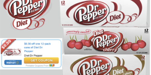 *RESET* $0.50/1 Diet Dr Pepper 12-Pack Coupon