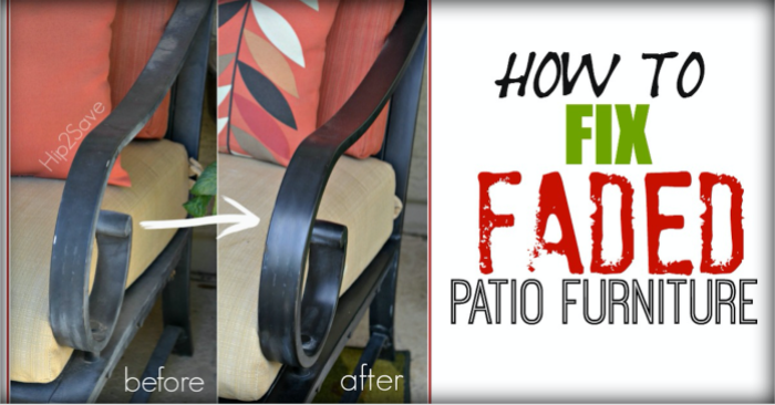 Fix Faded Aluminum Patio Furniture Hip2Save