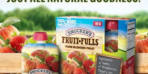 New $1/1 Smucker’s Fruit-Fulls Pure Blended Fruit Coupon (Great for Lunchboxes)