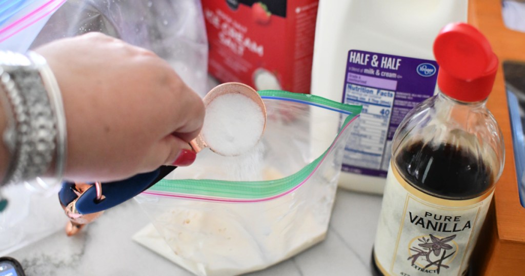 adding sugar to half and half