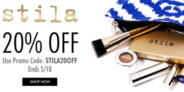 Stila Cosmetics: Extra 20% Off Regular-Priced Items (Nice Deals on Lip Glaze, Eye Liner & More)