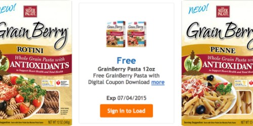 Kroger & Affiliates: FREE GrainBerry Pasta eCoupon