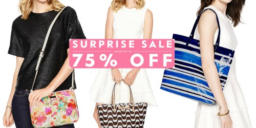 Kate Spade: Up to 75% Off Surprise Sale = $29 Wallets, $59 Handbags, & More (Through 5/21)
