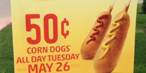 Sonic Drive-In: 50¢ Corn Dogs on May 26th