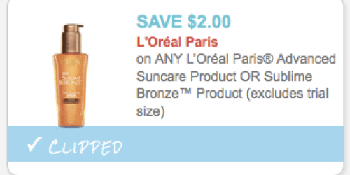 *NEW* $2/1 L’Oreal Suncare Product Coupon = Sublime Bronze Lotion Only $3.53 at Target + MORE