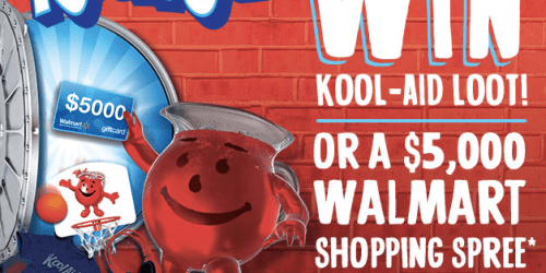 Kool-Aid Sweepstakes: Win a $5,000 Walmart Gift Card, Water Bottles & More (Over 9,000 Winners!)