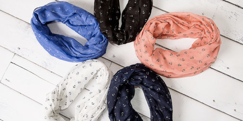 Anchor Print Scarves Only $6.97 Shipped + More