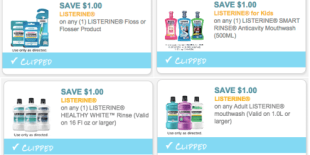 Over $6 in New Listerine & Crest Coupons = Nice Deals at Walgreens, CVS and Rite Aid