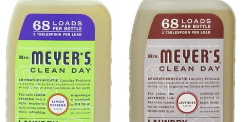 Amazon: Mrs. Meyer’s Clean Day Laundry Detergent 34oz (68 Loads) as low as $9.23 Shipped