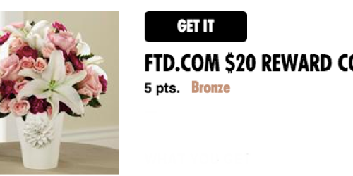 My Coke Rewards: $20 FTD Flowers Code Only 5 Points