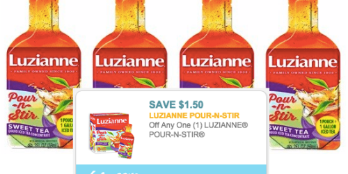 New $1.50/1 Luzianne Pour-n-Stir Coupon (No Size Restrictions!) = FREE Pouches + Overage at Walmart