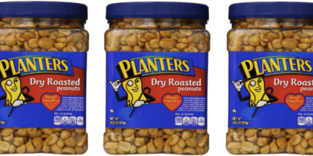 Amazon Prime Members: Planters Dry Roasted Peanuts 34.5oz Jars Only $3.24 Each Shipped