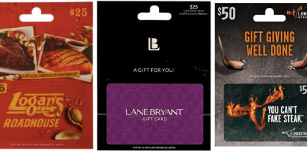 Amazon Gift Card Lightning Deals Starting Soon (Save on The Limited, Steak ‘n Shake, Lane Bryant & More)