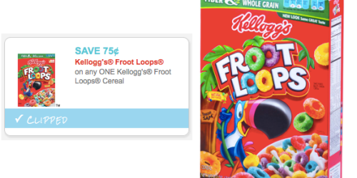 Walgreens: Kellogg’s Froot Loops ONLY $1.24 Starting May 17th (Print Coupons Now!)
