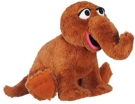 Snuffleupagus top plush toy