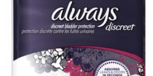 Amazon: Always Discreet Incontinence Liners 30-Count Only $1.30 Shipped