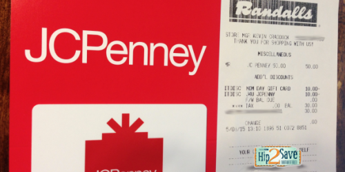 Safeway & Affiliates: $50 JCPenney Gift Card ONLY $30 (+ $10 Off $25 JCPenney Coupon & $5 Ibotta Offer)