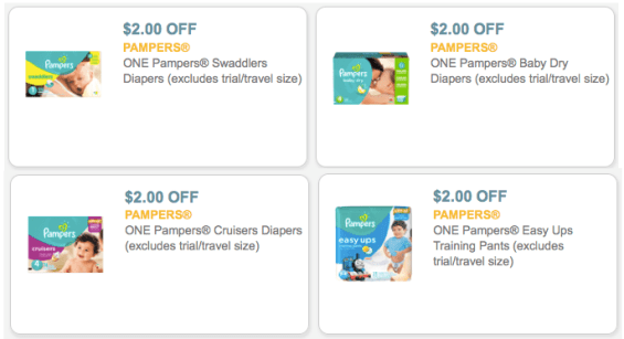 NEW 2 1 Pampers Coupons