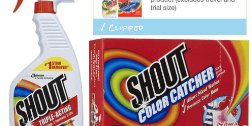 New $1/1 ANY Shout Product Coupon = Spray or Color Catcher Sheets Only $1.50 Each at CVS and Walgreens